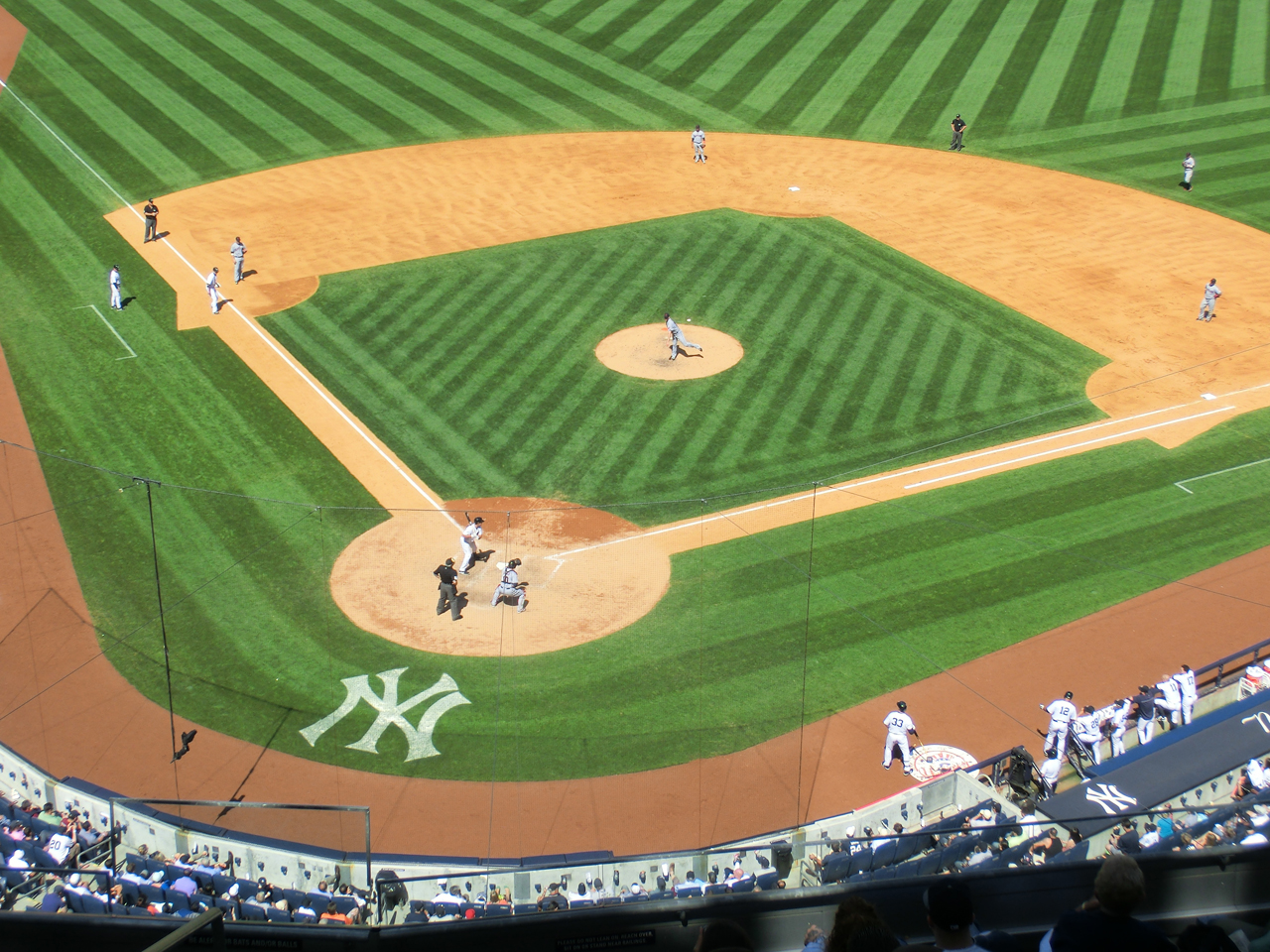 Baseball-Infield im New York Yankees Stadium