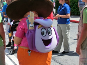 Backpack - Rucksack von Dora the Explorer mit Map der Karte