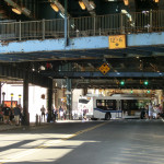 Unter der Subway-Station "161 Street Yankee Stadium"