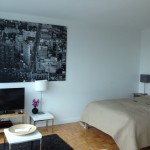 Wohn- und Schlafbereich - Studio Suite - 70 Green Street - Dharma Home Suites