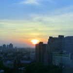 Sonnenuntergang über Jersey City