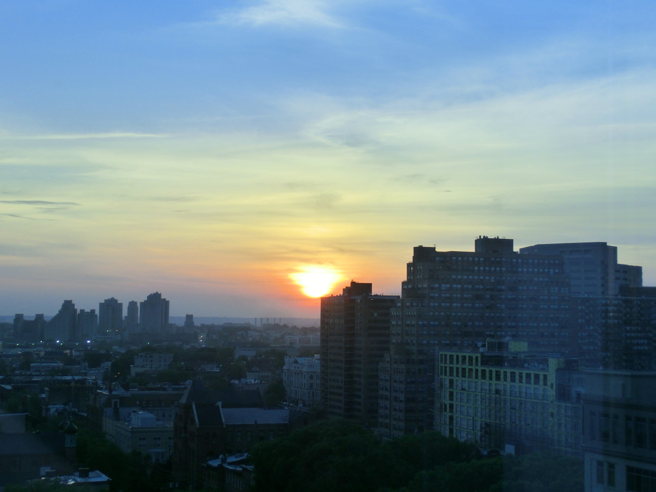 Sonnenuntergang über Jersey City