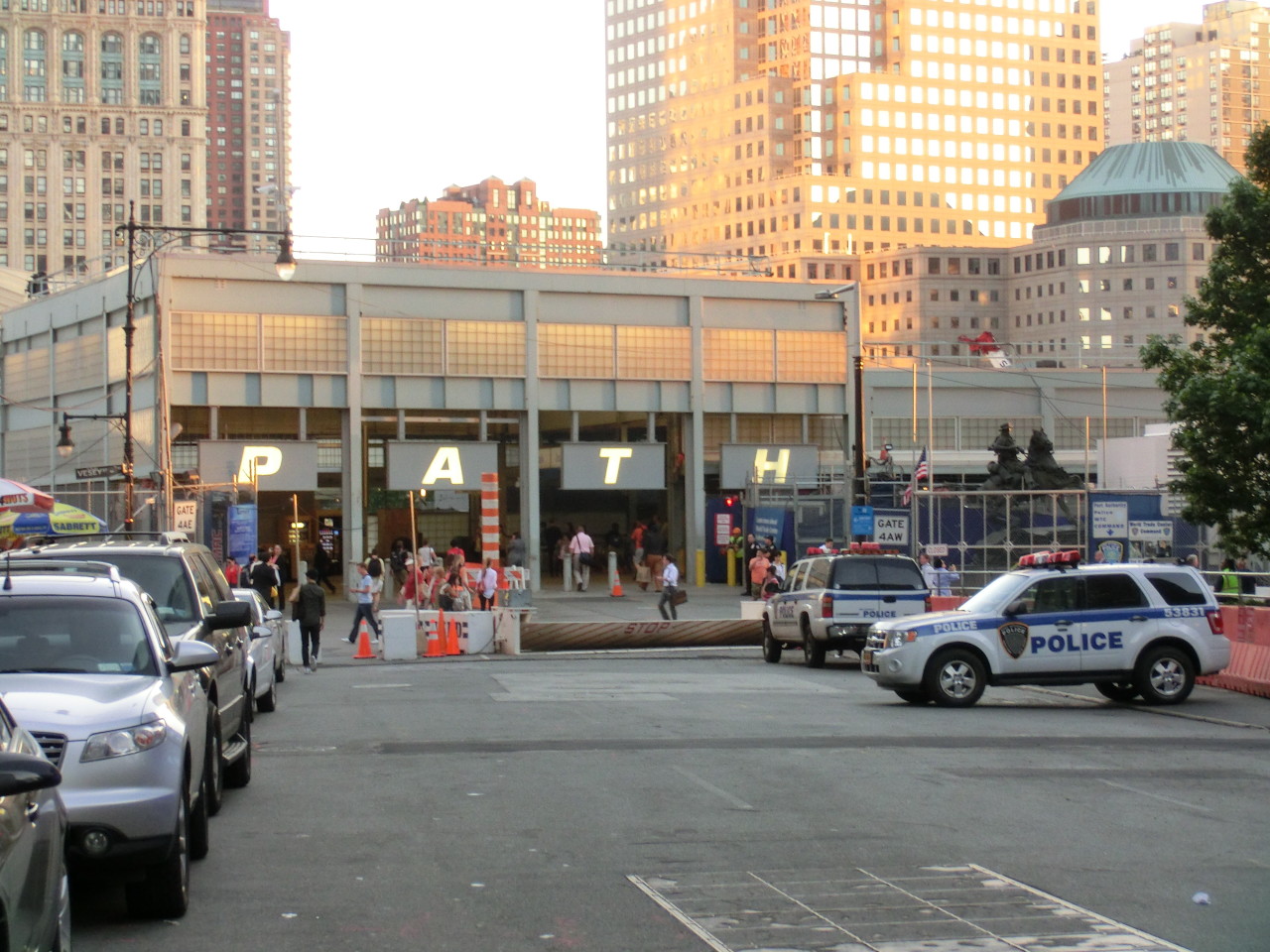 Zugang zu Path-Station "World Trade Center" in New York City