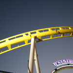 Stahl-Achterbahn "Teststrecke" auf dem Cannstatter Wasen