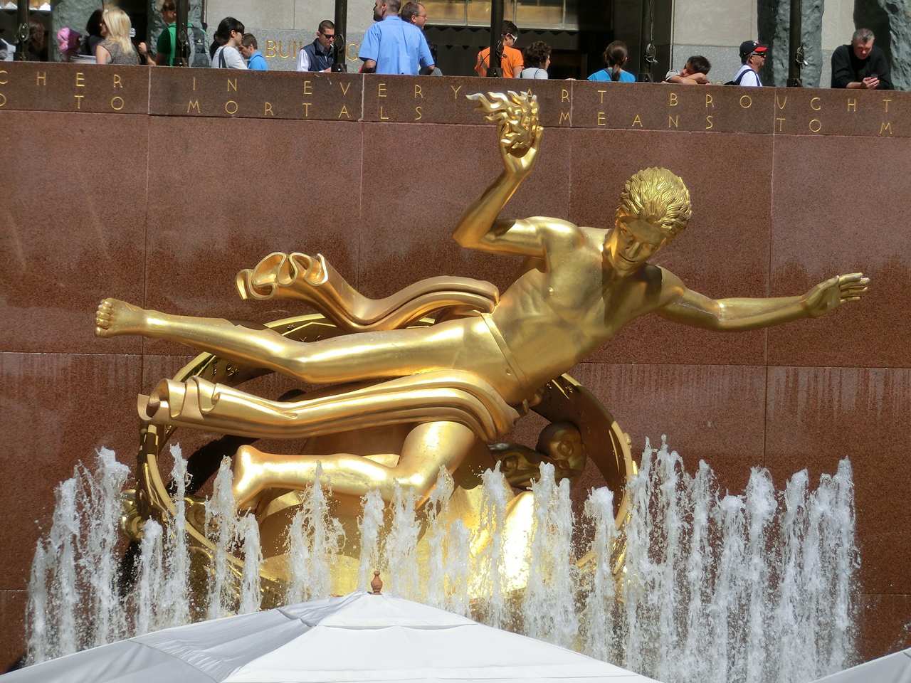 Prometheus Statue am Rockefeller Center