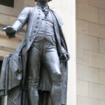 Statue von George Washington an der Wall Street